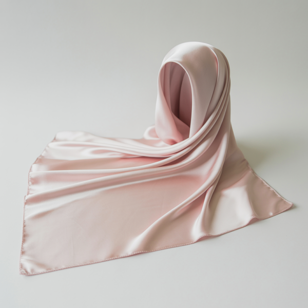 Hijab Rectangle Satiné - Rose