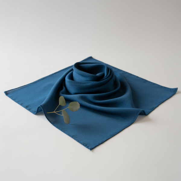 Carré Coton Bamboo - Bleu Nuit