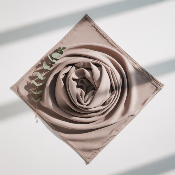 Carré Coton Bamboo - Taupe