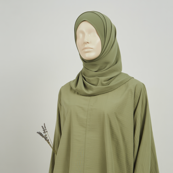 Burkini à Nouer + Hijab - Kaki